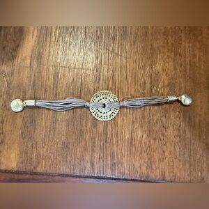 Chicos magnetic clasp‎ medallion bracelet ~8” long